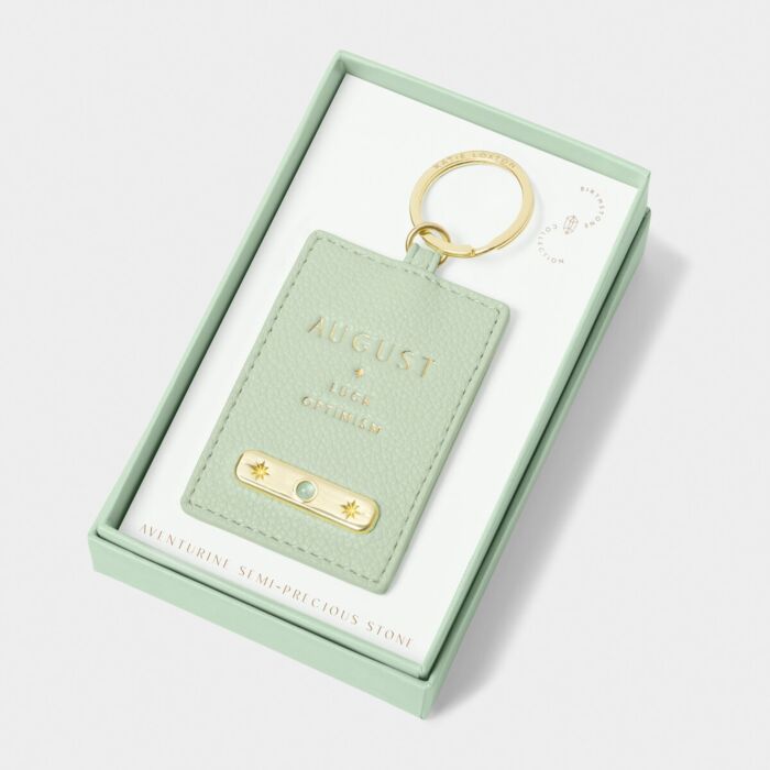Katie Loxton Birthstone Keyring 'August'